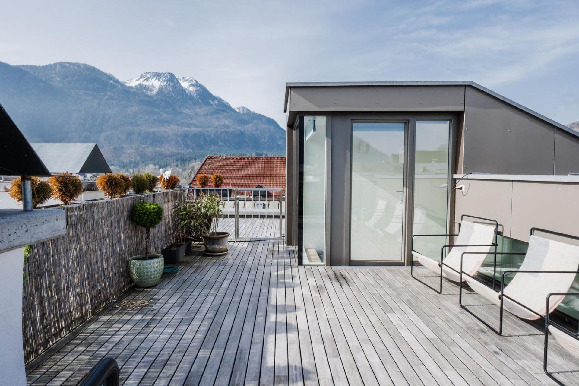 Apartamento Luxus Penthouse Mit Panoramablick Bad Ischl Exterior foto