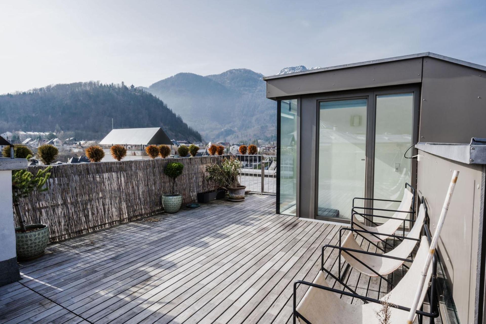 Apartamento Luxus Penthouse Mit Panoramablick Bad Ischl Exterior foto